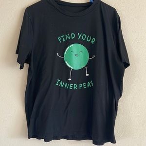 Graphic tee find your inner peas
